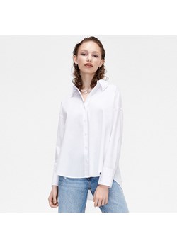 Cropp - Gładka koszula oversize - Biały ze sklepu Cropp w kategorii Koszule damskie - zdjęcie 144417413