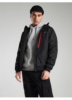 Cropp - Czarna sportowa kurtka z kapturem - czarny ze sklepu Cropp w kategorii Kurtki męskie - zdjęcie 144421284