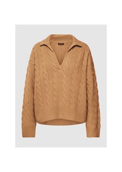 Sweter z dzianiny o kroju oversized z dekoltem w serek ze sklepu Peek&Cloppenburg  w kategorii Swetry damskie - zdjęcie 144433533