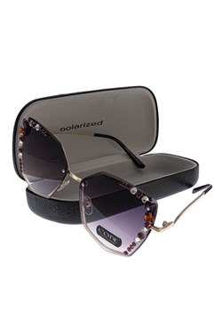 Okulary damskie przeciwsłoneczne CODE ze sklepu JK-Collection w kategorii Okulary przeciwsłoneczne damskie - zdjęcie 144449414