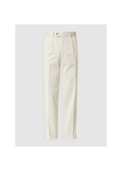 Spodnie z zakładkami w pasie o kroju comfort fit ze sztruksu model ‘Morello’ ze sklepu Peek&Cloppenburg  w kategorii Spodnie męskie - zdjęcie 144484590