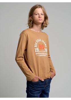 Chłopięcy longsleeve brązowy Reggie 802 ze sklepu Big Star w kategorii T-shirty chłopięce - zdjęcie 144532052