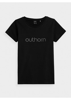 Damski t-shirt z nadrukiem OUTHORN TSD601A ze sklepu Sportstylestory.com w kategorii Bluzki damskie - zdjęcie 144543504