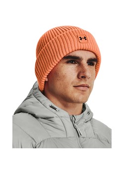 Męska czapka zimowa UNDER ARMOUR UA Halftime Ribbed - pomarańczowa ze sklepu Sportstylestory.com w kategorii Czapki zimowe męskie - zdjęcie 144543683