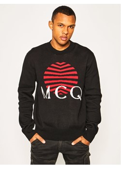 MCQ Alexander McQueen Sweter 577570 RON01 1000 Czarny Regular Fit ze sklepu MODIVO w kategorii Swetry męskie - zdjęcie 144556254