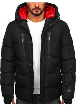Czarna pikowana kurtka męska zimowa Denley 5M771 ze sklepu Denley w kategorii Kurtki męskie - zdjęcie 144615164