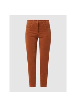 Spodnie z aksamitu o kroju skinny fit z dodatkiem modalu ze sklepu Peek&Cloppenburg  w kategorii Spodnie damskie - zdjęcie 144684894