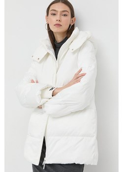 Elisabetta Franchi kurtka damska kolor biały zimowa ze sklepu ANSWEAR.com w kategorii Kurtki damskie - zdjęcie 144747202