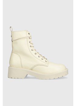 Steve Madden workery skórzane Tornado damskie kolor beżowy na platformie ze sklepu ANSWEAR.com w kategorii Workery damskie - zdjęcie 144754060