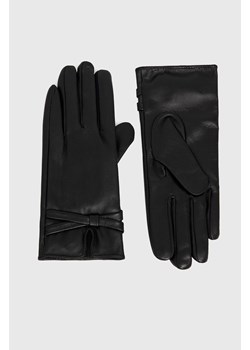 Answear Lab Rękawiczki skórzane damskie kolor czarny ze sklepu ANSWEAR.com w kategorii Rękawiczki damskie - zdjęcie 144775871