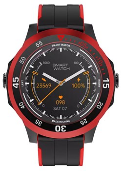 Smartwatch RUBICON RNCE85 Czerwony ze sklepu happytime.com.pl w kategorii Zegarki - zdjęcie 144783452