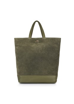 Torebka shopperka skórzana z funkcją plecaka zielona ze sklepu WITTCHEN w kategorii Torby Shopper bag - zdjęcie 144784950