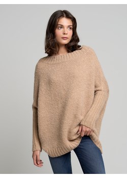 Sweter damski oversize beżowy Mayamiko 801 ze sklepu Big Star w kategorii Swetry damskie - zdjęcie 144810722