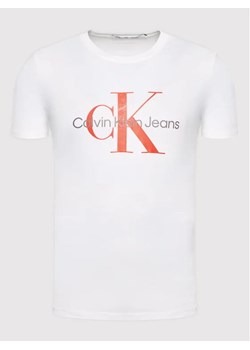 CALVIN KLEIN JEANS KOSZULKA T-SHIRT J30J320806 0K5 BIAŁA ze sklepu Milgros.pl w kategorii T-shirty męskie - zdjęcie 144815431