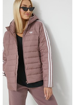 adidas Originals kurtka damska kolor różowy przejściowa ze sklepu ANSWEAR.com w kategorii Kurtki damskie - zdjęcie 144831891