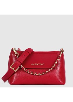 VALENTINO BAGS - Czerwona torebka we wzór węża na ramię ze sklepu outfit.pl w kategorii Listonoszki - zdjęcie 144835343