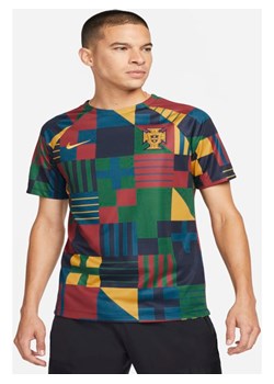 Męska przedmeczowa koszulka piłkarska Nike Dri-FIT Portugalia - Niebieski ze sklepu Nike poland w kategorii T-shirty męskie - zdjęcie 144852102