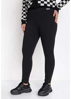Czarne Legginsy High Waist Alemarpia ze sklepu Born2be Odzież w kategorii Spodnie damskie - zdjęcie 144882022