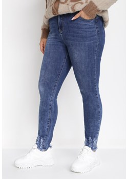 Niebieskie Jeansy Skinny Push Up Necha ze sklepu Born2be Odzież w kategorii Jeansy damskie - zdjęcie 144882061