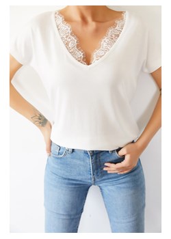 Amisu Koszulowa bluzka bia\u0142y W stylu biznesowym Moda Bluzki Koszulowe bluzki 