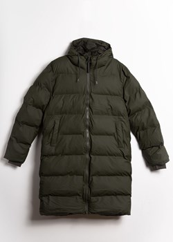 Kurtka zimowa unisex zielona Rains Long Puffer Jacket ze sklepu Sneaker Peeker w kategorii Kurtki damskie - zdjęcie 144979054