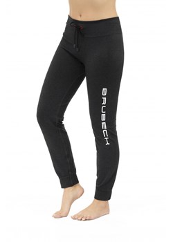 Damskie spodnie treningowe Brubeck Fusion - czarne ze sklepu Sportstylestory.com w kategorii Spodnie damskie - zdjęcie 144979163