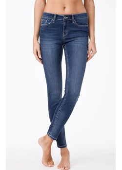Jeansy klasyczne Skinny w średnim kroju 756/4909M, Kolor jeans, Rozmiar L, Conte ze sklepu Primodo w kategorii Jeansy damskie - zdjęcie 144986460