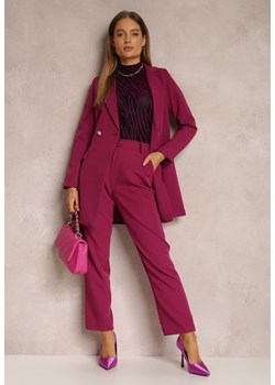 Fuksjowe Spodnie Regular Namamn ze sklepu Renee odzież w kategorii Spodnie damskie - zdjęcie 145035953