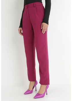 Fuksjowe Spodnie Regular Fohan ze sklepu Born2be Odzież w kategorii Spodnie damskie - zdjęcie 145072293