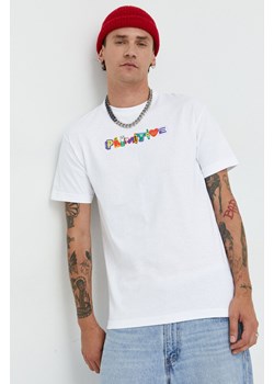 Primitive t-shirt bawełniany kolor biały z nadrukiem ze sklepu ANSWEAR.com w kategorii T-shirty męskie - zdjęcie 145089122