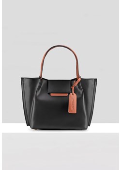 Mała czarna shoperka z saszetką ze sklepu Molton w kategorii Torby Shopper bag - zdjęcie 145095254