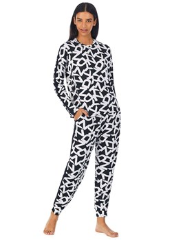 DKNY piżama damska/dres z długim rękawem i długimi spodniami YI2822599, Kolor czarny-wzór, Rozmiar XS, DKNY ze sklepu Primodo w kategorii Piżamy damskie - zdjęcie 145104142