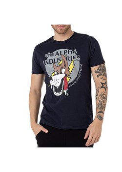 Koszulka Alpha Industries Wolfhounds T 10850307 - granatowa ze sklepu streetstyle24.pl w kategorii T-shirty męskie - zdjęcie 145149214