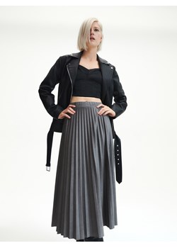 Moda Spódnice Plisowane spódnice new collection Plisowana sp\u00f3dnica czarny-srebrny W stylu casual 