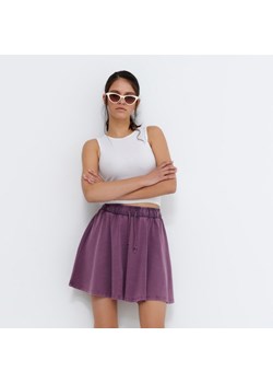 Spódnica mini z elastyczną talią - Fioletowy ze sklepu House w kategorii Spódnice - zdjęcie 145176052