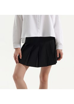 Spódnica mini z zakładkami czarna - Czarny ze sklepu House w kategorii Spódnice - zdjęcie 145177091