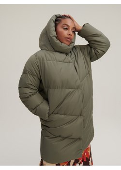 Reserved - Pikowany płaszcz - Zielony ze sklepu Reserved w kategorii Płaszcze damskie - zdjęcie 145181121