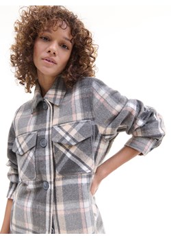 Reserved - Kurtka koszulowa w kratę - Wielobarwny ze sklepu Reserved w kategorii Kurtki damskie - zdjęcie 145183661