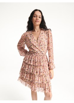 Reserved - Wzorzysta sukienka - Beżowy ze sklepu Reserved w kategorii Sukienki - zdjęcie 145184810