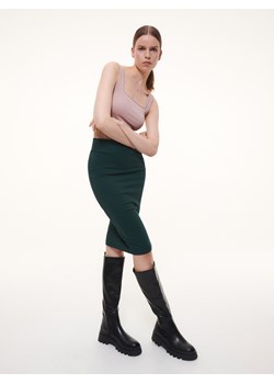 Reserved - Ołówkowa spódnica - Khaki ze sklepu Reserved w kategorii Spódnice - zdjęcie 145185444