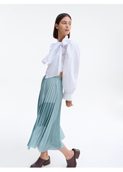 Reserved - Plisowana spódnica midi - Zielony ze sklepu Reserved w kategorii Spódnice - zdjęcie 145185470