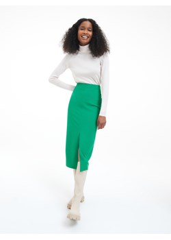 Reserved - Spódnica midi - Zielony ze sklepu Reserved w kategorii Spódnice - zdjęcie 145185561