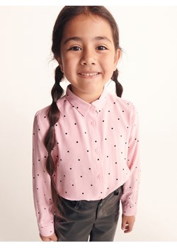 Reserved - Wiskozowa koszula w groszki - Różowy ze sklepu Reserved w kategorii Koszule dziewczęce - zdjęcie 145187640