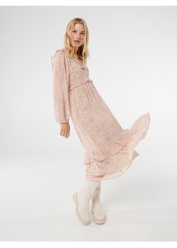 Reserved - Wzorzysta sukienka - Kremowy ze sklepu Reserved w kategorii Sukienki - zdjęcie 145194914
