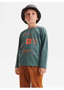 Reserved - Longsleeve z nadrukiem - morski ze sklepu Reserved w kategorii T-shirty chłopięce - zdjęcie 145196261
