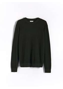 Reserved - Sweter z półokrągłym dekoltem - Zielony ze sklepu Reserved w kategorii Swetry męskie - zdjęcie 145204324