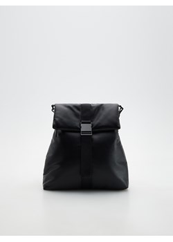 Reserved - Plecak z imitacji skóry - Czarny ze sklepu Reserved w kategorii Torebki damskie - zdjęcie 145206601