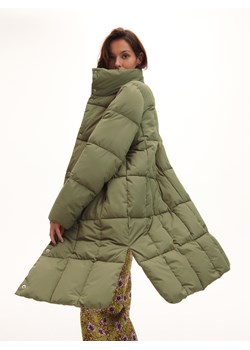 Reserved - Pikowany płaszcz - Zielony ze sklepu Reserved w kategorii Płaszcze damskie - zdjęcie 145207650