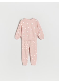 Reserved - Dzianinowy komplet z bawełny - Różowy ze sklepu Reserved w kategorii Odzież dla niemowląt - zdjęcie 145209602