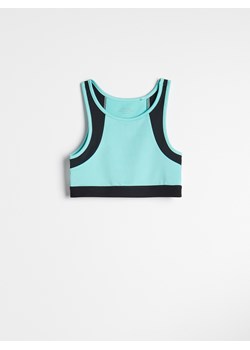 Reserved - Sportowy top - Turkusowy ze sklepu Reserved w kategorii Bluzki dziewczęce - zdjęcie 145214780